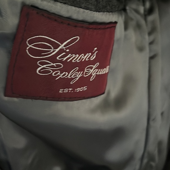 Price Firm!! Vintage Men’s Long 100% Cashmere Charcoal Gray 3 Button Coat. 44 XL - Picture 6 of 10